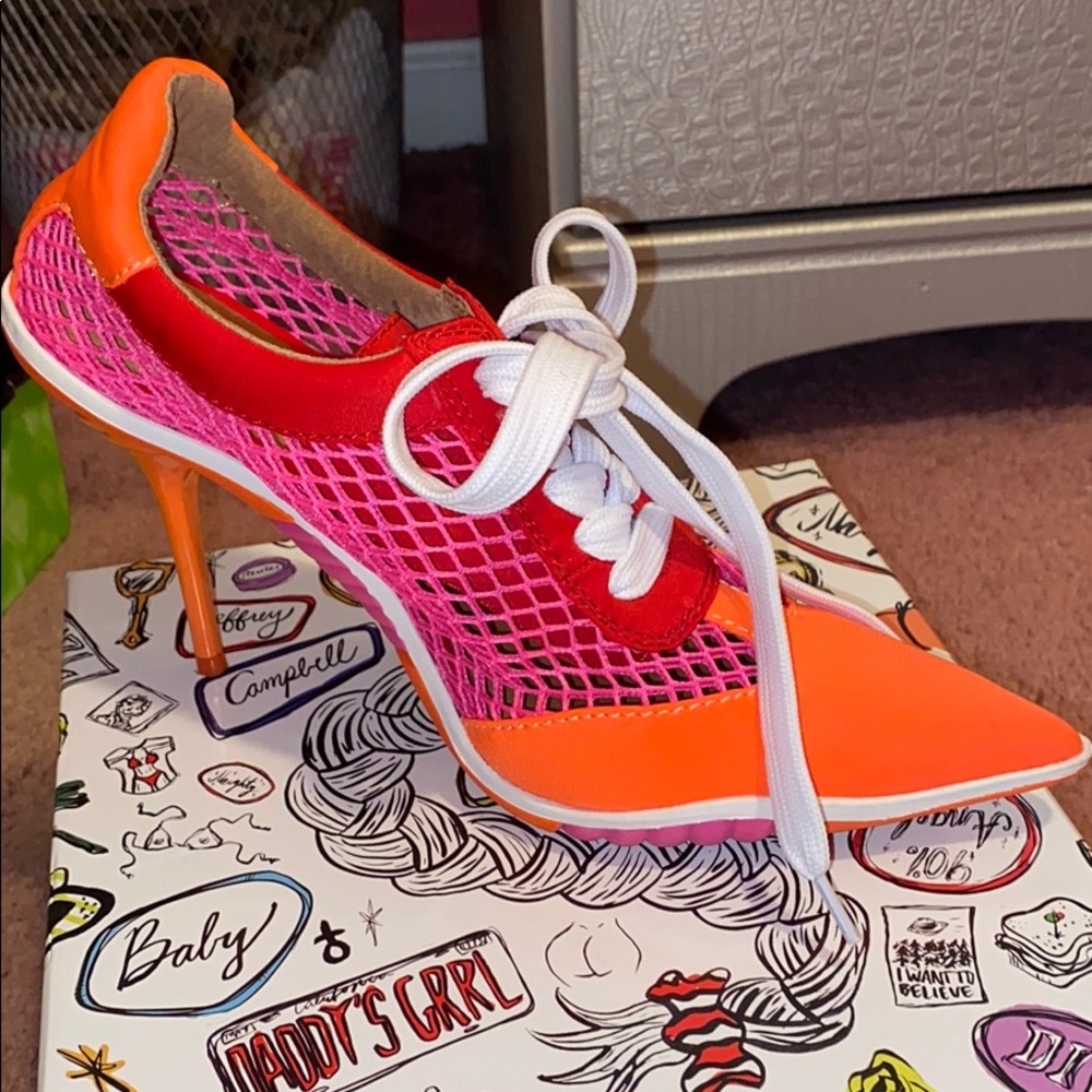 JeffreyCampbell gym shoe heel